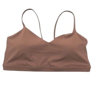 All In Motion Women's Brown Light support Padded Sports Bra Sz Large
